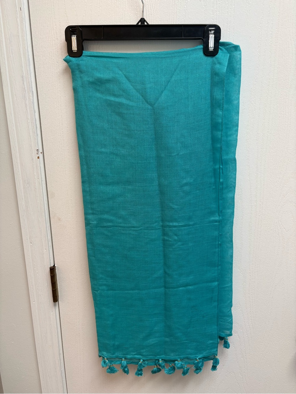 Turquoise Tassel Scarf